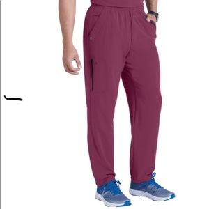 Barco One Men’s Medium Cargo Scrub Pants in Wine